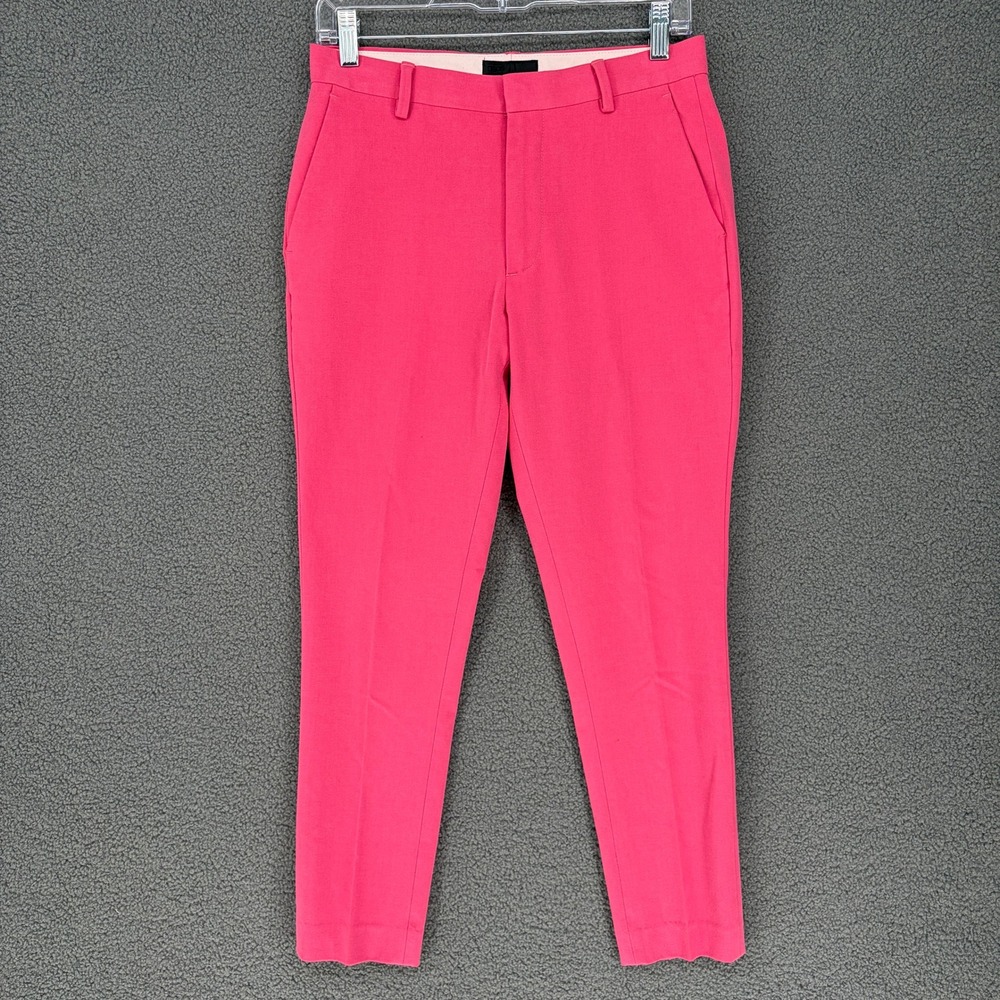 ASOS Women Pink Slim Fit Tailored Trousers Dress Pants W28 L32 F101156